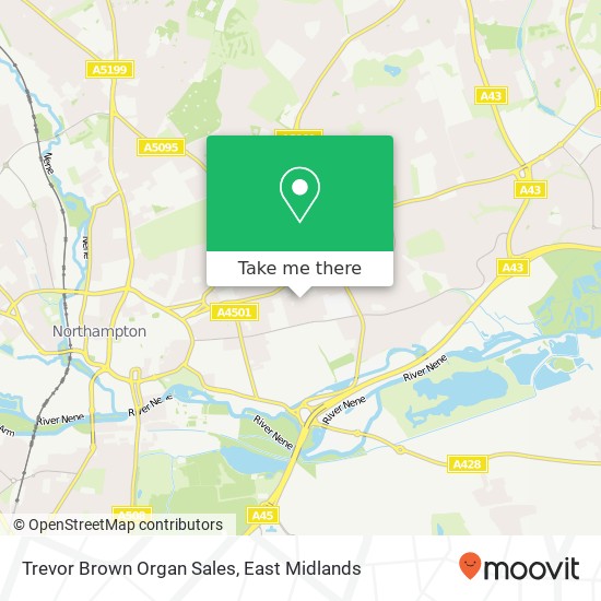 Trevor Brown Organ Sales map