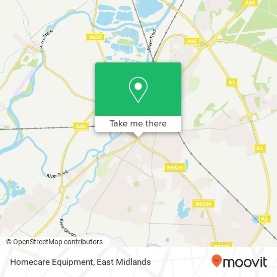 Homecare Equipment map