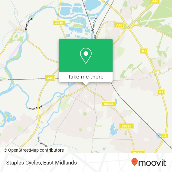 Staples Cycles map