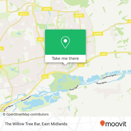 The Willow Tree Bar map
