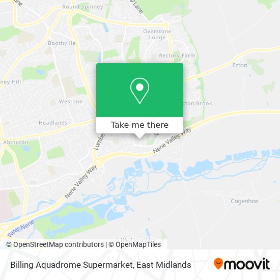 Billing Aquadrome Supermarket map