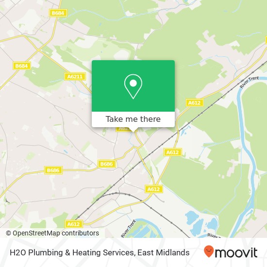 H2O Plumbing & Heating Services map