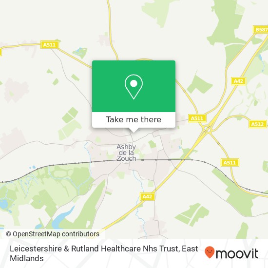 Leicestershire & Rutland Healthcare Nhs Trust map