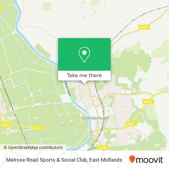 Melrose Road Sports & Social Club map
