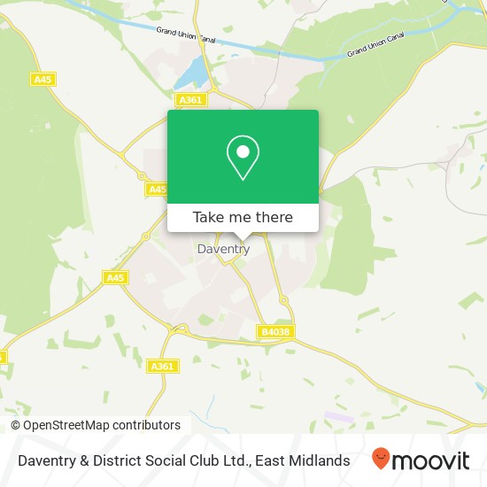 Daventry & District Social Club Ltd. map