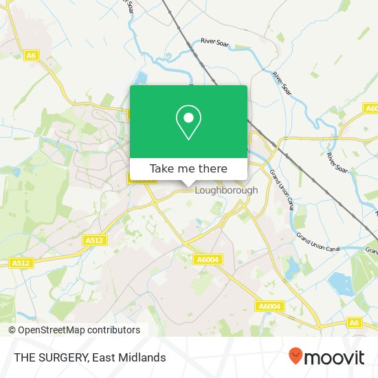 THE SURGERY map