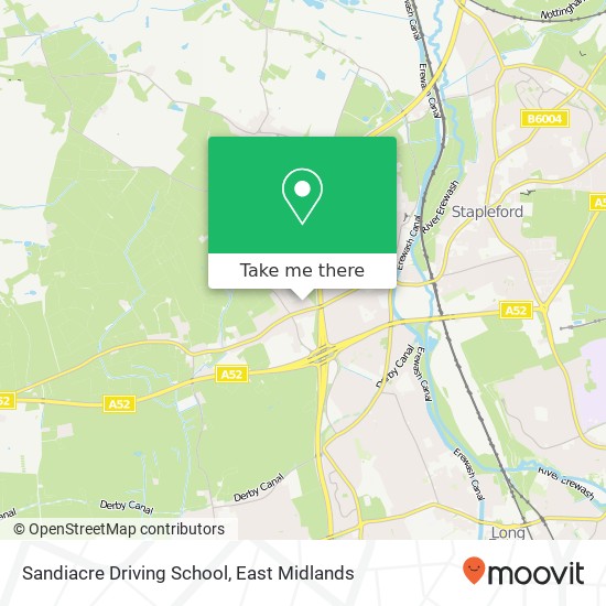 Sandiacre Driving School map