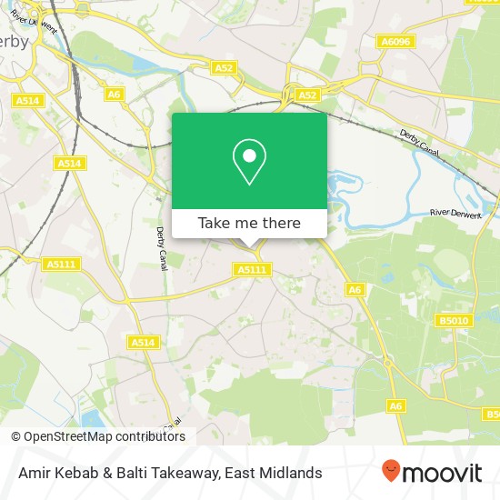 Amir Kebab & Balti Takeaway map