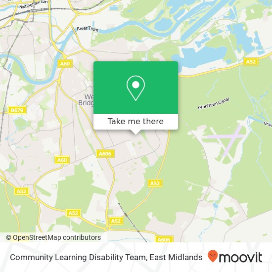 Community Learning Disability Team map