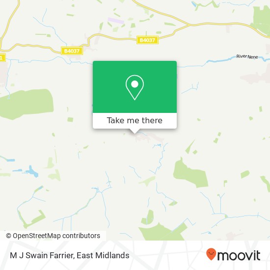 M J Swain Farrier map