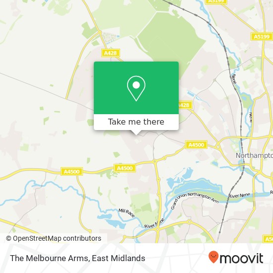 The Melbourne Arms map