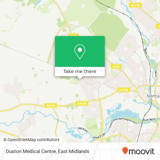 Duston Medical Centre map