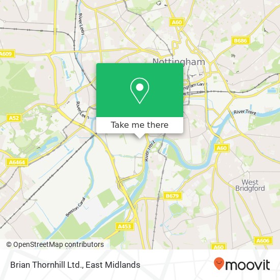 Brian Thornhill Ltd. map