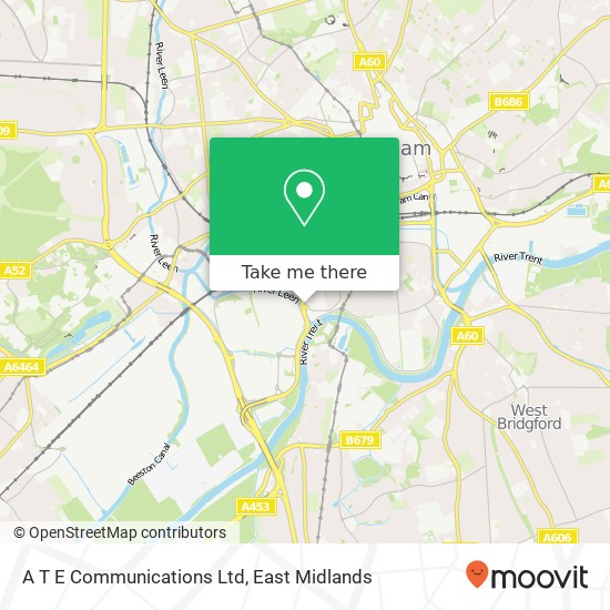 A T E Communications Ltd map