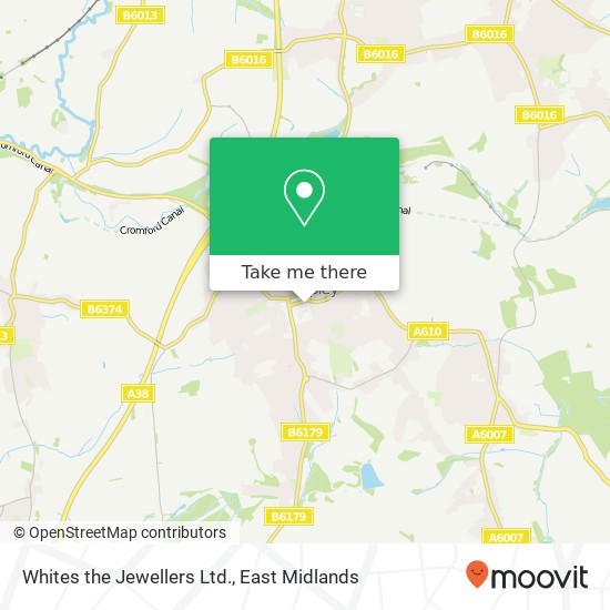 Whites the Jewellers Ltd. map