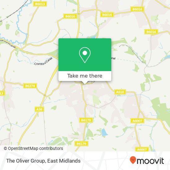 The Oliver Group map