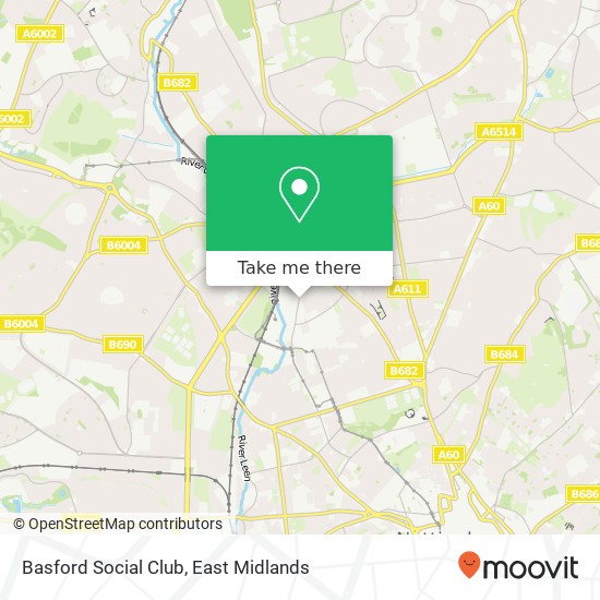 Basford Social Club map