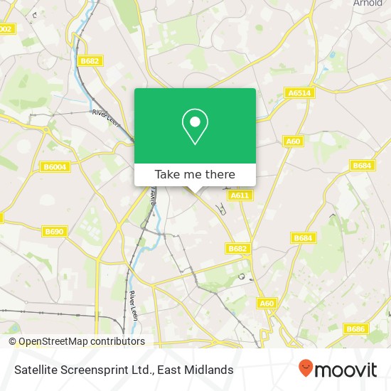 Satellite Screensprint Ltd. map