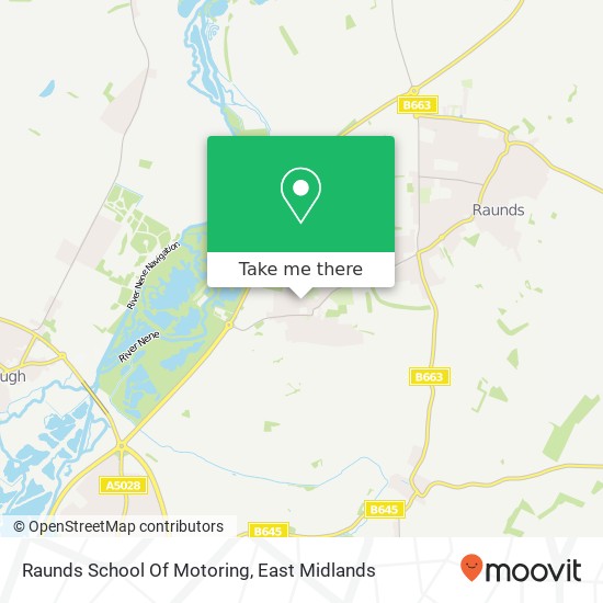 Raunds School Of Motoring map