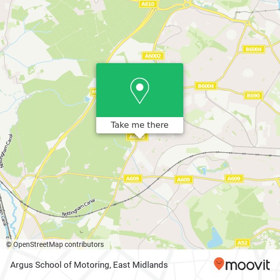 Argus School of Motoring map