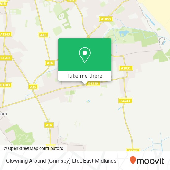 Clowning Around (Grimsby) Ltd. map