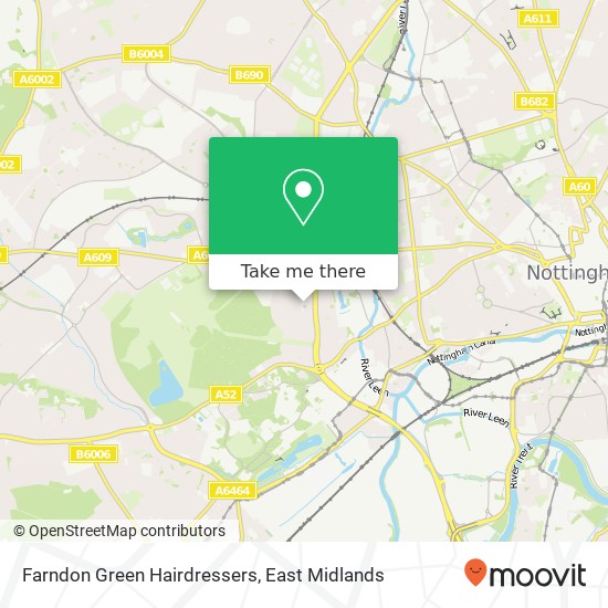 Farndon Green Hairdressers map