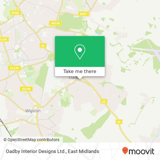 Oadby Interior Designs Ltd. map