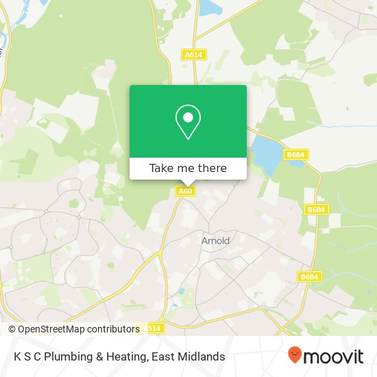 K S C Plumbing & Heating map