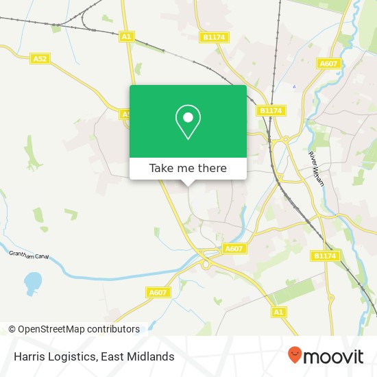Harris Logistics map