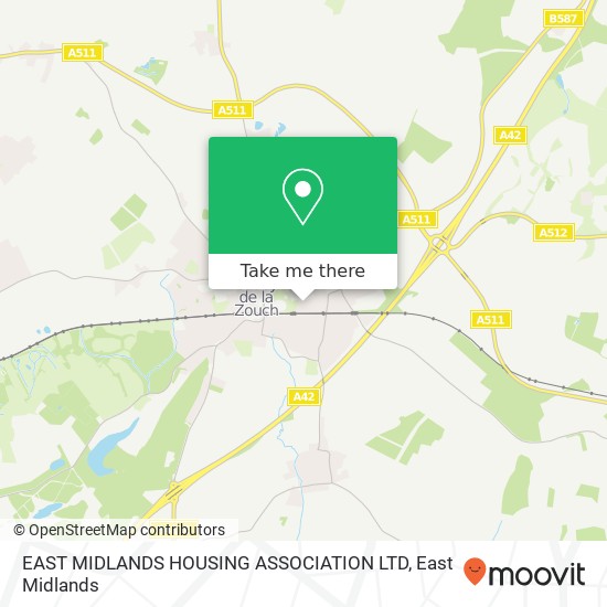 EAST MIDLANDS HOUSING ASSOCIATION LTD map