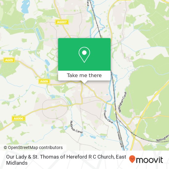 Our Lady & St. Thomas of Hereford R C Church map