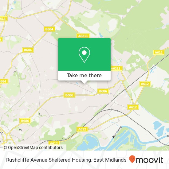 Rushcliffe Avenue Sheltered Housing map