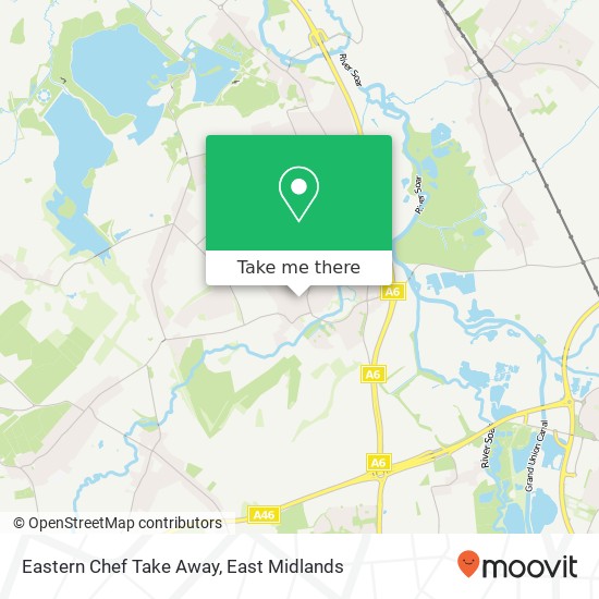 Eastern Chef Take Away map