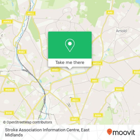 Stroke Association Information Centre map
