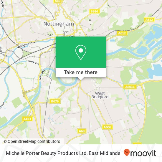 Michelle Porter Beauty Products Ltd map