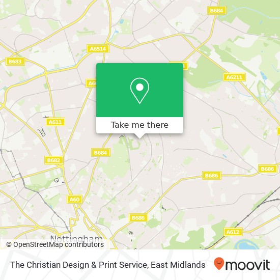 The Christian Design & Print Service map