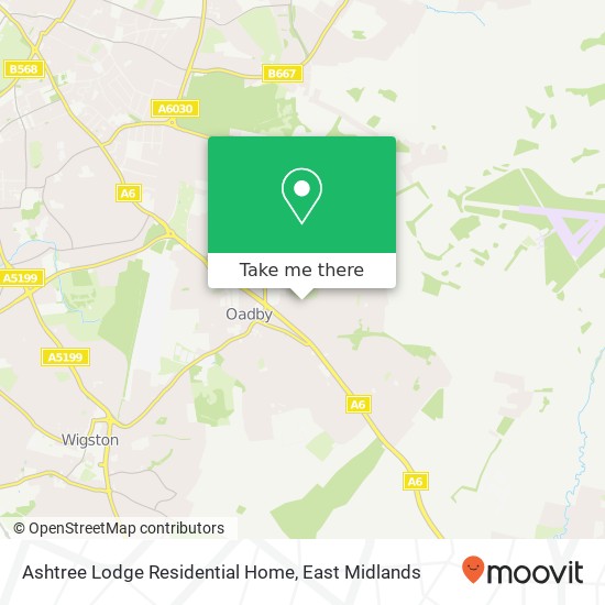 Ashtree Lodge Residential Home map