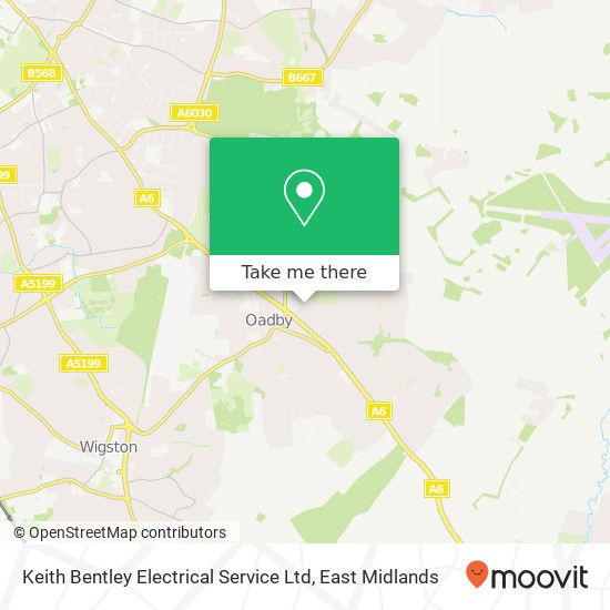 Keith Bentley Electrical Service Ltd map