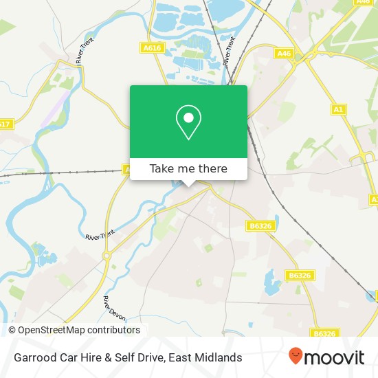 Garrood Car Hire & Self Drive map