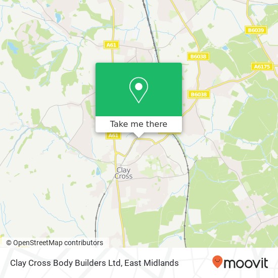 Clay Cross Body Builders Ltd map
