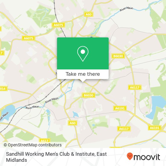 Sandhill Working Men's Club & Institute map