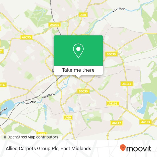 Allied Carpets Group Plc map