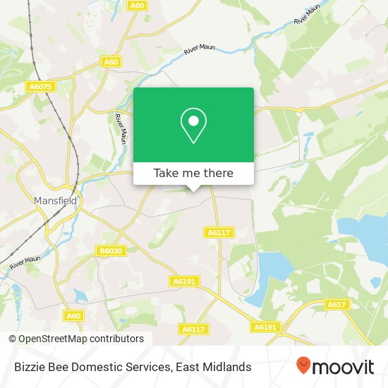 Bizzie Bee Domestic Services map