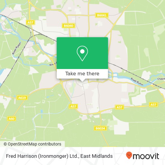 Fred Harrison (Ironmonger) Ltd. map
