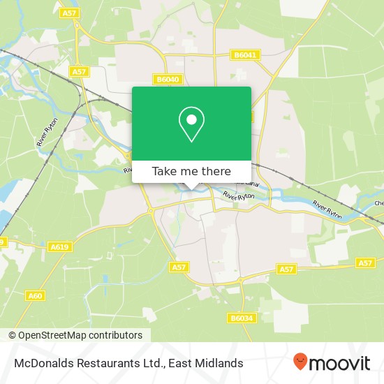 McDonalds Restaurants Ltd. map