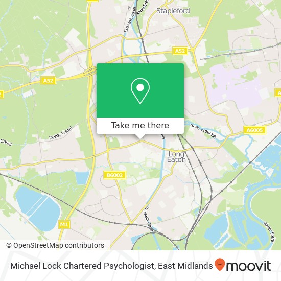 Michael Lock Chartered Psychologist map