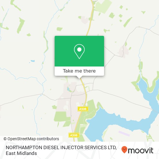 NORTHAMPTON DIESEL INJECTOR SERVICES LTD map