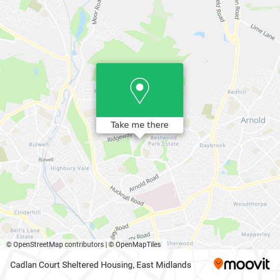 Cadlan Court Sheltered Housing map
