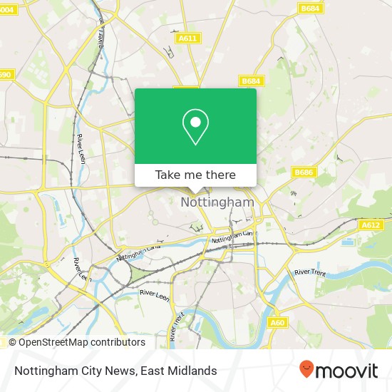 Nottingham City News map
