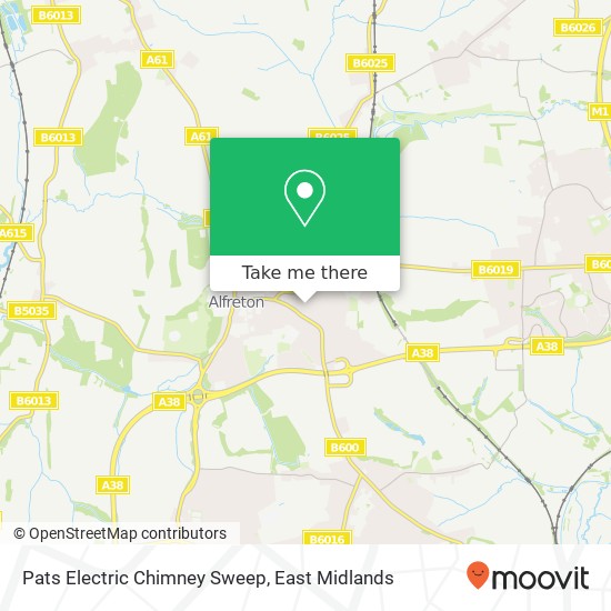 Pats Electric Chimney Sweep map